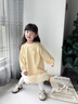 班喜迪女童連衣裙春裝2026新款洋氣兒童裙子寶寶公主裙春秋裝網(wǎng)紗衛衣裙 黃色 100 曬單實(shí)拍圖
