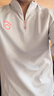 馬孔多（macondo）原創(chuàng  )單品｜加絨立領(lǐng)半開(kāi)拉鏈跑步上衣4代吸濕排汗玉石灰男M 曬單實(shí)拍圖
