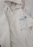 魯雅爾美式高街刺繡連帽衛衣女秋冬季加絨加厚保暖上衣星星雪花打底外套 灰色 常規 L 曬單實(shí)拍圖