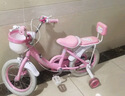 永久兒童自行車(chē)3-8歲小孩腳踏單車(chē)寶寶中大童女孩公主款童車(chē) 【升級-白胎】小貓粉+護具禮包 14寸 曬單實(shí)拍圖