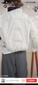 JNBY/江南布衣秋冬羽絨服女簡(jiǎn)約休閑通勤立領(lǐng)短款小泡芙5OBC12740 123/乳白色 S 曬單實(shí)拍圖