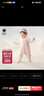 babycare純棉寶寶連體衣冬季夾棉保暖包屁衣新生嬰兒衣服 薄紗粉 90cm 曬單實(shí)拍圖