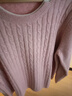 纖莉秀【韓系百搭毛衣】大碼女裝簡(jiǎn)約氣質(zhì)圓領(lǐng)上衣胖mm2025冬新款3622 粉色 4XL 曬單實(shí)拍圖