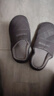 厚底新款家居室內保暖鞋加絨高檔棉拖鞋男冬季包頭拖男皮拖鞋男士 灰色 42-43 曬單實(shí)拍圖