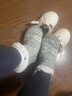 浪莎（LangSha）冬天神器暖腳襪女睡覺(jué)襪床上圣誕保暖宿舍被窩捂腳襪毛線(xiàn)防滑襪 V型紅色雪花 1雙 均碼 (35-43碼) 曬單實(shí)拍圖