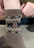 歐藍薇雅（OULANWEIYA）襪子女中筒襪秋冬款民族風(fēng)復古提花休閑百搭潮襪學(xué)生少女士長(cháng)筒襪 顏色混搭 4雙 均碼 曬單實(shí)拍圖