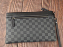 Cohnim kevin奢侈品男士手包手拿拉鏈男包手抓長(cháng)錢(qián)包送老公男友情人節生日禮物 c211格子紋【商務(wù)休閑】 曬單實(shí)拍圖