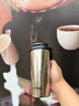 虎牌（TIGER）香港直郵高顏值咖啡杯新款水杯便攜保溫杯男女泡茶純鈦雙飲口杯子 紳士黑【內外純鈦】500ml 曬單實(shí)拍圖