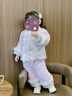 G.duck小黃鴨拜年服女童冬季漢服新款兒童過(guò)年衣服寶寶一周歲禮服唐裝國 粉色鈴鐺 120 (120) 曬單實(shí)拍圖