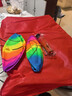 健身球手甩甩球中老年人廣場(chǎng)舞球鍛煉手臂彈力甩繩運動(dòng)彩虹南瓜球 球*2+彈力繩*5+打氣筒+背包 曬單實(shí)拍圖