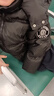 鴨鴨兒童羽絨服男童冬季短款加厚保暖休閑學(xué)生連帽中大童裝外套HR 黑色 140 曬單實(shí)拍圖