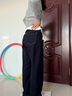森馬（Semir）牛仔褲女冬季分割抓毛拖地褲2025酷颯風(fēng)顯腿長(cháng)彎刀褲109725124008 曬單實(shí)拍圖