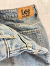 Lee411舒適高腰小直腳復古藍色女牛仔褲休閑潮流 曬單實(shí)拍圖