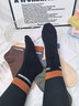 夢(mèng)特嬌襪子男冬季100%純棉加厚7A抗菌防臭保暖棉襪抗寒中長(cháng)筒毛圈襪5雙 曬單實(shí)拍圖
