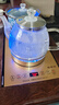 拾貳和燒水壺全自動(dòng)一體電熱水壺底部自動(dòng)上水茶臺茶桌嵌入式茶具泡茶專(zhuān)用蒸茶恒溫家用開(kāi)水壺玻璃水壺 1L 金色20x37CM燒水+消毒款 曬單實(shí)拍圖