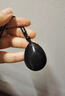 伊夢(mèng)嬌黑曜石吊墜彩虹眼黑耀石水滴形黑色飾品掛墜掛件項鏈男女黑色飾品 黑曜石水滴吊墜 曬單實(shí)拍圖
