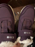 足力健老人鞋冬季保暖靴子老年加絨棉鞋防寒鞋雪地靴媽媽鞋 8693K絳紫37 曬單實(shí)拍圖