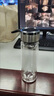 康浦佳CANPOGAD新款玻璃水杯商務(wù)上班族泡茶保溫杯便攜式雙層加厚男士水杯禮品杯 茶倉一個(gè)【不建議拍】 默認項 曬單實(shí)拍圖