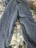 優(yōu)衣庫加長(cháng)款女裝寬松直筒牛仔褲/闊感褲480741 64 湖藍色 26 /160/66A 曬單實(shí)拍圖