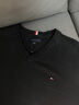 Tommy Hilfiger【撞色橫條紋】26春夏新款男純棉休閑學(xué)院風(fēng)圓領(lǐng)內搭針織衫 【純色V領(lǐng)】經(jīng)典黑BDS XL （推薦：165-180斤） 曬單實(shí)拍圖