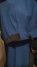 倉石一樹(shù)大碼夏季休閑褲時(shí)尚男女寬松直筒闊腿褲情侶韓版垂感長(cháng)褲 孔雀藍 2XL 【150-180斤】 曬單實(shí)拍圖