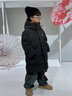 迪士尼（Disney）兒童羽絨棉服2025新款中長(cháng)款中大童男孩棉襖寶寶冬季加厚洋氣外套 黑色 140 曬單實(shí)拍圖
