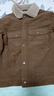 皮爾卡丹翻領(lǐng)夾克男士燈芯絨加絨保暖羊羔絨工裝翻領(lǐng)棉服男 卡其  L  曬單實(shí)拍圖