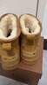 駱駝（CAMEL）雪地靴女百搭舒適暖絨平跟套筒保暖靴 L25W275157 駝色 38 曬單實(shí)拍圖