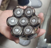 啟漫光頭神器剃光頭專(zhuān)用自助理發(fā)器成人磁吸七刀頭男士電動(dòng)大功率剃須刀刮光頭神器送爸爸父親生日禮物 曬單實(shí)拍圖