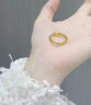 中國黃金（CHINA GOLD）足金莫比烏斯環(huán)戒指女款素圈活口黃金戒指節日婦女節禮物送女友 莫比烏斯環(huán)【女戒】約1.1g 曬單實(shí)拍圖
