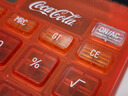 KACO可口可樂(lè )聯(lián)名LEMO樂(lè )邁雙電源計算器12位大屏幕桌面計算機辦公用品文具 紅色1臺 曬單實(shí)拍圖