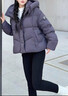 坦博爾泡芙羽絨服女可拆卸帽運動(dòng)保暖外套25年新款5530328D 暖巖灰165 曬單實(shí)拍圖