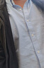 凡客誠品（VANCL）長(cháng)袖襯衫男全棉領(lǐng)尖扣牛津紡商務(wù)休閑經(jīng)典舒適襯衫 藍色 2XL 曬單實(shí)拍圖