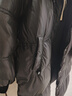 Olrain歐芮兒連帽長(cháng)款羽絨服女裝冬季寬松顯瘦加厚過(guò)膝鴨絨外套 黑色 M 曬單實(shí)拍圖