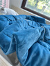 浪莎（LangSha）抱枕被子兩用車(chē)載抱枕被子二合一加厚加絨枕頭被子辦公室午睡毯子 蝶影相隨-海藍【蓬松柔軟 即開(kāi)即合】 抱枕40*40cm展開(kāi)100*150cm【約3.5斤】 曬單實(shí)拍圖