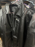 頂峰保羅（Dingfengbaoluo）美式皮衣外套男秋季復古機車(chē)寬松純色休閑夾克外套XQD99黑色M 曬單實(shí)拍圖