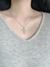 APM Monaco銀白色十字架可調節項鏈女士男士項鏈女輕奢小眾毛衣鏈新年禮物 曬單實(shí)拍圖