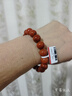 石玥珠寶收藏級11-12mm涼山南紅瑪瑙手串轉運珠手鏈男女士款 水晶瑪瑙 曬單實(shí)拍圖
