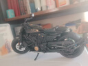 赟婭哈雷摩托車(chē)大號合金車(chē)模玩具仿真機車(chē)模型聲光送男生日節日禮物 1:12哈雷摩托【黑色】 曬單實(shí)拍圖