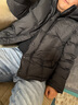 太平鳥(niǎo)男裝 【95%進(jìn)口鴨絨】連帽羽絨服冬面包服防寒短款排骨外套 15D暗影黑(闊型)第二批 XL 曬單實(shí)拍圖