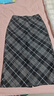 伊芙麗（eifini）伊芙麗高質(zhì)感簡(jiǎn)約時(shí)髦顯瘦小A格紋半身裙2025年秋季新款休閑裙子 灰色 中長(cháng)款 預售 [1月10日]發(fā) S 80-100斤 曬單實(shí)拍圖