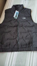 JEEP SPIRIT吉普羽絨馬甲男冬季立領(lǐng)背心上衣商務(wù)純色無(wú)袖外套男裝 黑色- 3XL 曬單實(shí)拍圖