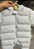 童泰（TONGTAI）嬰兒羽絨連體衣冬季寶寶哈衣羽絨服男童女童連帽抱衣藍色90cm 曬單實(shí)拍圖