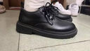 COSMICKISS西裝皮鞋男款英倫風(fēng)商務(wù)正裝增高新郎鞋休閑軟底小黑鞋工作廚師鞋 休閑皮鞋-黑色 41 曬單實(shí)拍圖