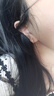 芯奢波浪水鉆耳環(huán)女養耳洞耳釘2025年新款耳扣睡覺(jué)免摘防堵塞時(shí)尚耳飾 耳圈一對 曬單實(shí)拍圖