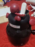 雙飲拎拎壺大容量便攜大肚子水杯卡通女生可愛(ài)水壺網(wǎng)紅手提太空杯 炫彩黑色800ml 曬單實(shí)拍圖
