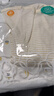 全棉時(shí)代新生嬰兒睡衣春夏滿(mǎn)月寶寶和尚服連體衣服和袍 不梨不棄 52碼 曬單實(shí)拍圖