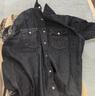 Levi's李維斯男士經(jīng)典寬松藍色牛仔襯衫時(shí)尚簡(jiǎn)約美式水洗情侶外套 深藍色 M 曬單實(shí)拍圖