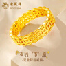 老鳳祥招財銅錢(qián)黃金戒指女士足金手飾純金指環(huán)生日禮物送女友老婆紀念日 今/次日達*銅錢(qián)戒指【17號】約1.1g 曬單實(shí)拍圖