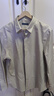 十如仕長(cháng)袖襯衫男加厚保暖 秋冬款男士法蘭絨磨毛免燙襯衣SS02-02 淺灰色-常規版 43 曬單實(shí)拍圖